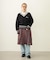 PLEATED PLAID SKIRT