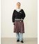 PLEATED PLAID SKIRT