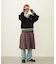 PLEATED PLAID SKIRT