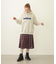 PLEATED PLAID SKIRT