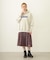 PLEATED PLAID SKIRT