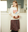 PLEATED PLAID SKIRT