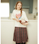 PLEATED PLAID SKIRT
