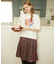 PLEATED PLAID SKIRT