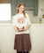 PLEATED PLAID SKIRT