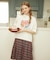 PLEATED PLAID SKIRT