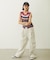 TWO-TYPE STRIPED KNIT VEST