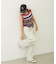 TWO-TYPE STRIPED KNIT VEST