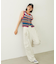 TWO-TYPE STRIPED KNIT VEST