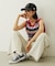 TWO-TYPE STRIPED KNIT VEST