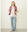 TWO-TYPE STRIPED KNIT VEST