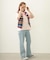 TWO-TYPE STRIPED KNIT VEST