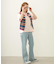 TWO-TYPE STRIPED KNIT VEST