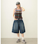 TWO-TYPE STRIPED KNIT VEST