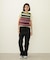 TWO-TYPE STRIPED KNIT VEST