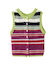 TWO-TYPE STRIPED KNIT VEST