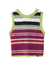 TWO-TYPE STRIPED KNIT VEST