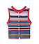 TWO-TYPE STRIPED KNIT VEST