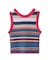 TWO-TYPE STRIPED KNIT VEST