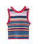 TWO-TYPE STRIPED KNIT VEST