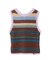 TWO-TYPE STRIPED KNIT VEST
