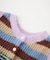 TWO-TYPE STRIPED KNIT VEST