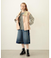 DEFORMED COLLAR DUCK VEST