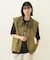 DEFORMED COLLAR DUCK VEST