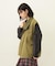DEFORMED COLLAR DUCK VEST