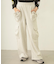 GATHERED POCKET SWEAT CARGO PANTS