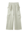 GATHERED POCKET SWEAT CARGO PANTS