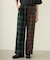COMBINATION PLAID PANTS