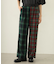 COMBINATION PLAID PANTS