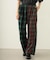 COMBINATION PLAID PANTS