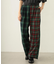 COMBINATION PLAID PANTS