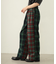 COMBINATION PLAID PANTS