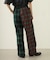 COMBINATION PLAID PANTS