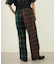 COMBINATION PLAID PANTS