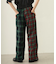 COMBINATION PLAID PANTS