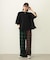 COMBINATION PLAID PANTS