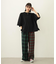 COMBINATION PLAID PANTS