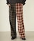COMBINATION PLAID PANTS