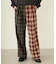 COMBINATION PLAID PANTS