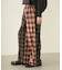 COMBINATION PLAID PANTS