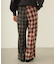 COMBINATION PLAID PANTS