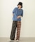 COMBINATION PLAID PANTS