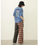 COMBINATION PLAID PANTS