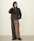 COMBINATION PLAID PANTS