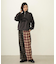 COMBINATION PLAID PANTS