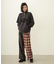 COMBINATION PLAID PANTS